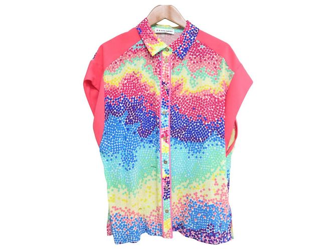 Autre Marque Camicia in Chiffon di Seta LEONARD Multicolore
