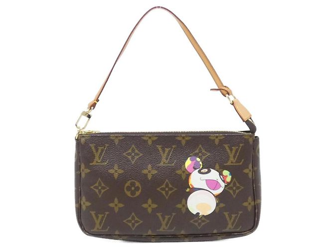 Pochette Accessori Monogram Panda Louis Vuitton Marrone
