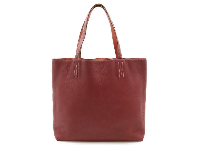 Bolsa tote reversível Double Sens 36 da Hermès Vermelho