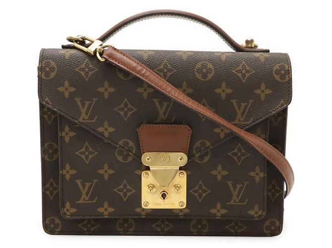 Sac à main Monceau 26 Monogram Louis Vuitton Marron