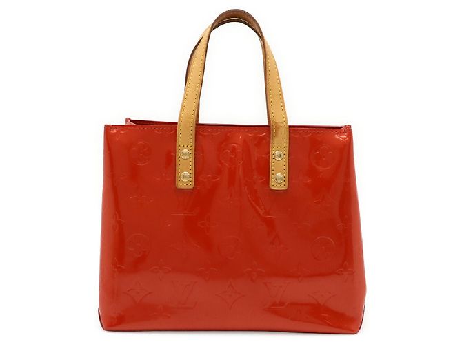 Louis Vuitton Reade PM Monogram Vernis Handtasche Rot