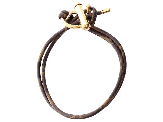 Collana Monogram Louis Vuitton Oro Marrone