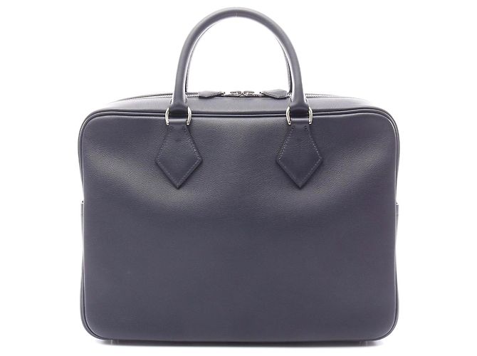 Hermès Borsa da lavoro Hermes Plume con tracolla, blu navy