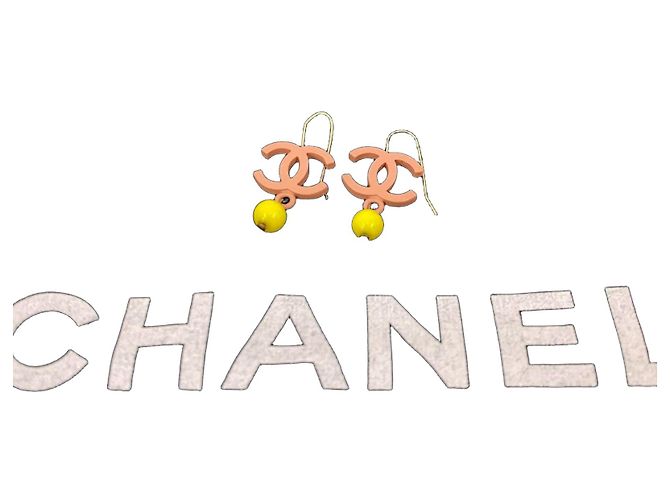 Pendientes Chanel Coco Mark Rosa
