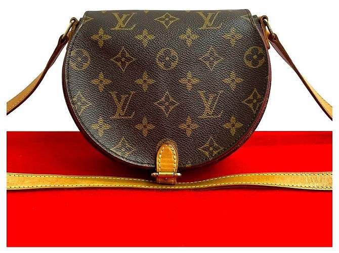 Sac à épaule en cuir Monogram Tambourin de Louis Vuitton Marron