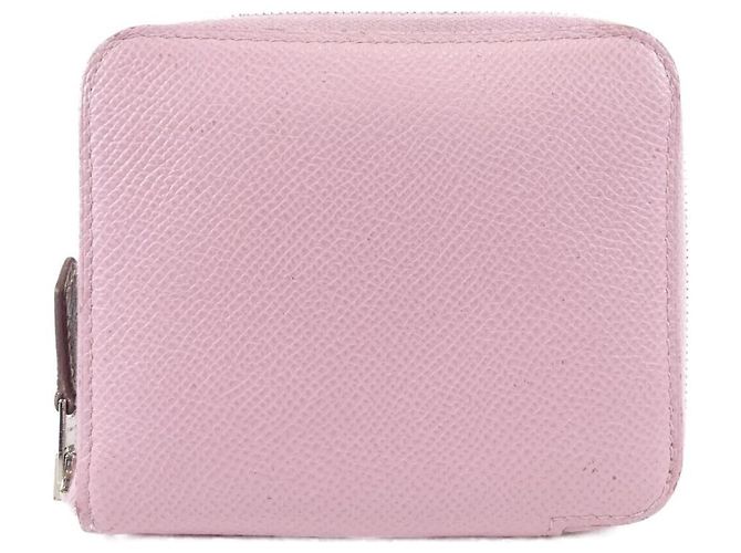 Hermès Silk In Compact Epsom Silk Wallet Purple