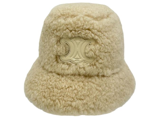 Céline Cappello bucket in cashmere e cotone Celine Triomphe