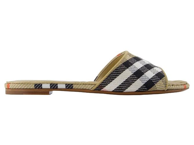 Lf Sloane Check Sandals - Burberry - Synthetic - Multicolor