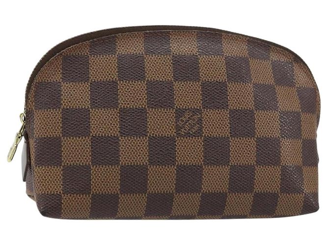 LOUIS VUITTON Kosmetiktäschchen PM Damier Ebene N47516 Auth LV 159687