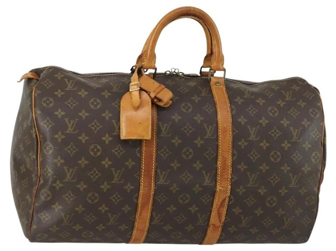 LOUIS VUITTON Bolsa Boston Monogram Keepall 50 M41426 Auth LV 156264 Monograma
