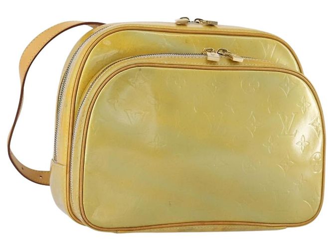 LOUIS VUITTON Monogram Vernis Marley Rucksack Grau M91038 LV Auth 153312