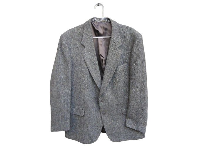 Autre Marque Pierre Martin Harris Tweed Jacket Grey