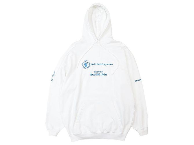 Everyday Hoodie de algodão Balenciaga World Food Programme Branco