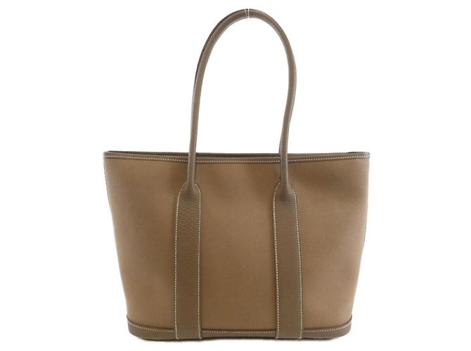 Bolsa Hermès GARDEN ZIP PM Bege Taupe