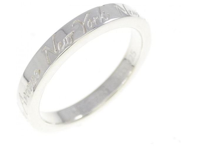 Tiffany & Co Anello Sottile Tiffany Notes Argento 