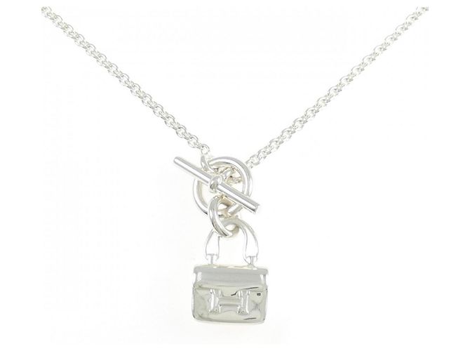 Hermès Amulett Constance Halskette Silber