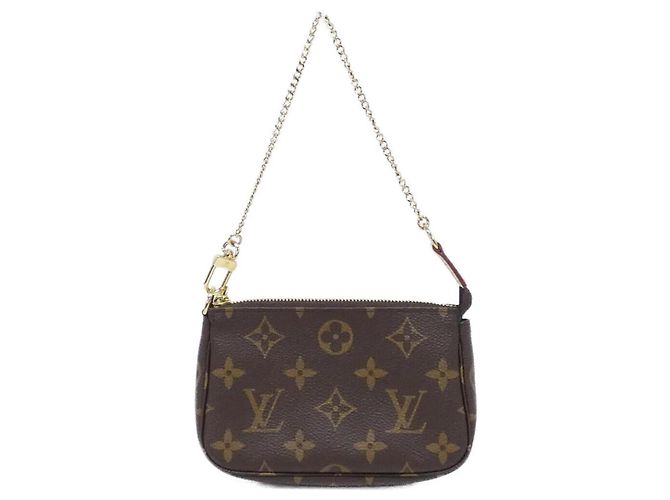 Mini Pochette Accessoires Monogram Louis Vuitton Marrone
