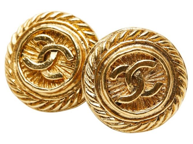 Orecchini Vintage Chanel Coco Mark D'oro 