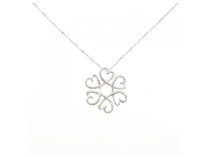 Tiffany & Co Tiffany Liebendes Herz Medaillon Halskette Silber