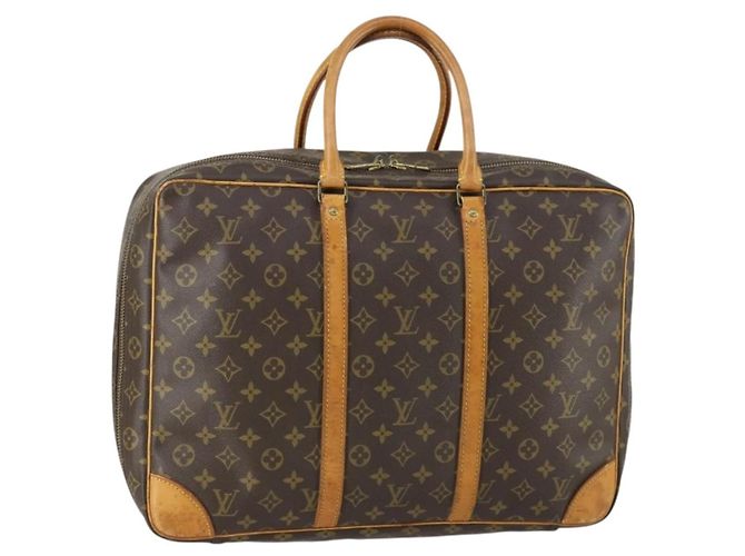 Sac à main Sirius Louis Vuitton en toile Monogram 45 Marron