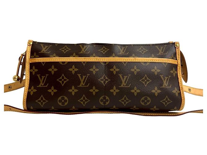 Bolsa de ombro em couro Monogram Popincourt Long da Louis Vuitton Marrom