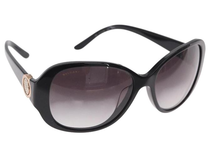 Bulgari BVLGARI Sunglasses plastic Black Auth 156146