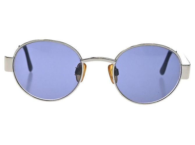 Óculos de sol com logo CHANEL em plástico Azul