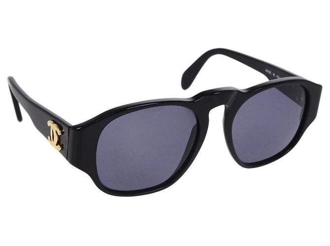 Occhiali da sole CHANEL Logo in plastica Nero