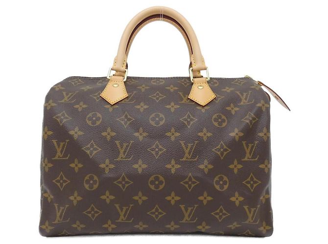 Bolsa Boston Monogram Speedy Louis Vuitton Marrom