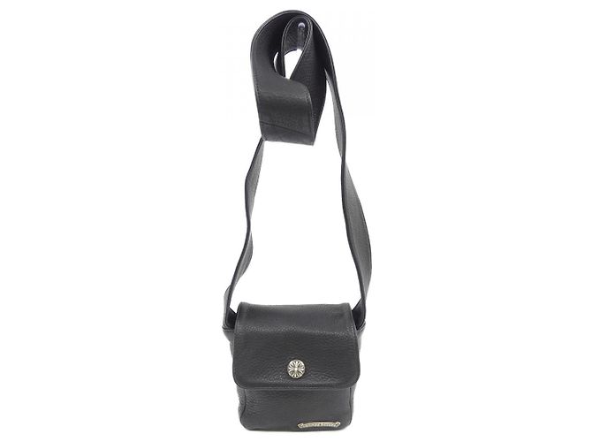 Borsa in pelle Chrome Hearts Nero