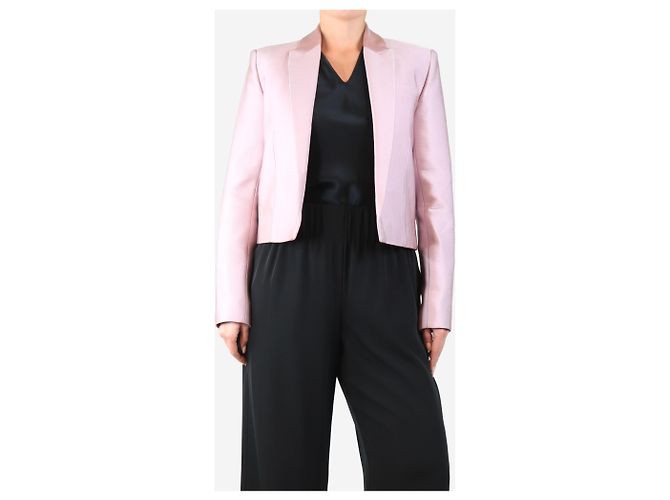 Iro Pink cropped blazer - size UK 8