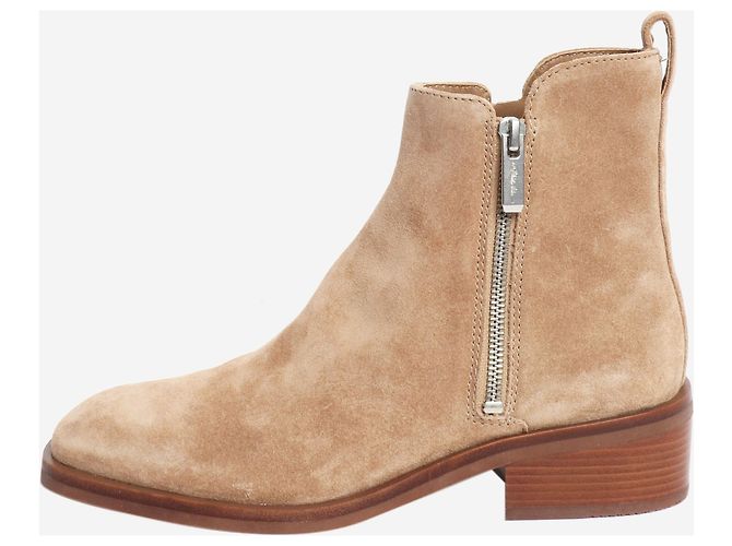 3.1 Phillip Lim Neutral suede ankle boots - size EU 37 (UK 4)