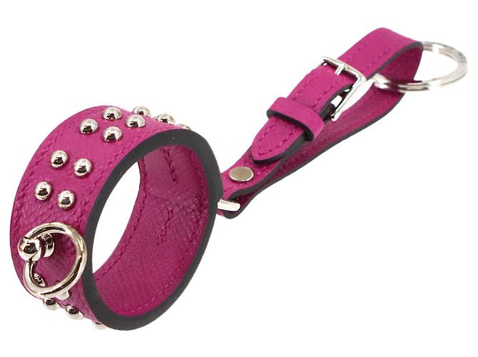 Charm per borsa Collier de Chien Anneaux Hermès Argento Porpora