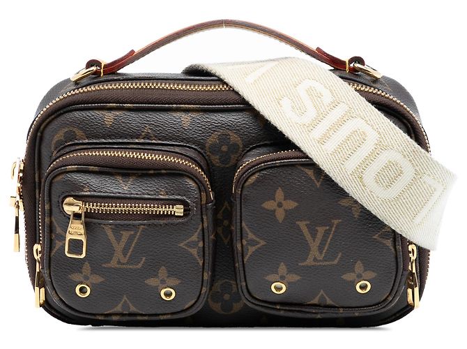 Louis Vuitton Brown Monogram Utility Satchel