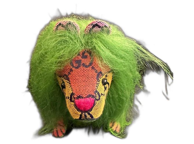 Marmont Peluche Lion Gucci GG Vert Multicolore