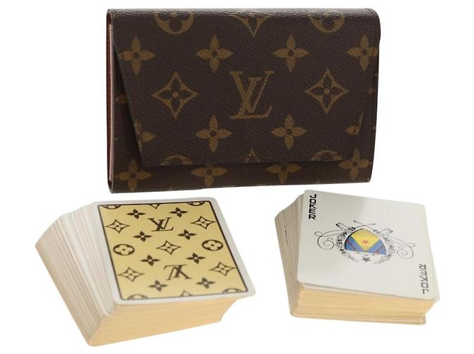 ASTUCCIO PER CARTE DA GIOCO MONOGRAMMA LOUIS VUITTON M58648 LV Auth 155282V