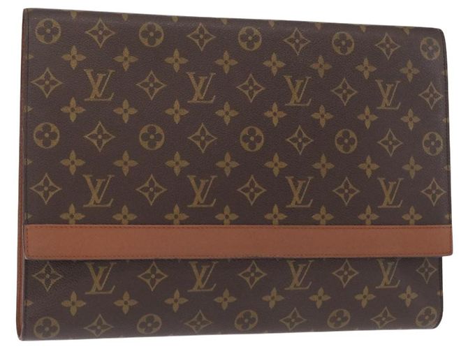 LOUIS VUITTON Monogram Porte-Envelope Clutch Bag M51801 LV Auth BA8759 Monogramm