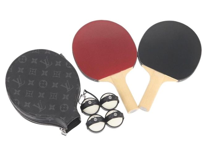 LOUIS VUITTON Monogram Eclipse Set Ping Pong James Club Case LV Auth 158098SM