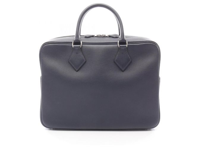 Borsa da lavoro con tracolla Plume di Hermès Blu navy
