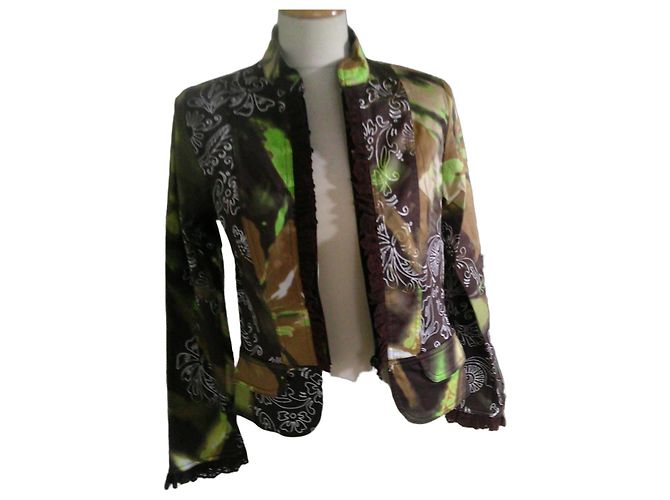 Autre Marque Paul Brial Jacke aus Baumwolle mit Mao-Kragen Größe 36 Mehrfarben