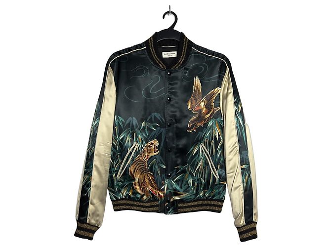 Saint Laurent Paris SS2016 Tiger and Eagle Jacket Multiple colors
