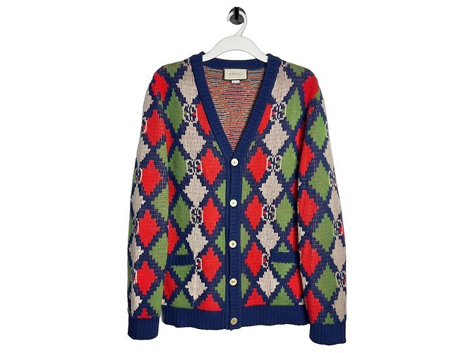 Gucci Rhombus Wool Cardigan Multiple colors