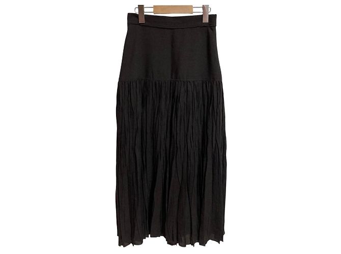 Autre Marque Plissierter Rock Plage Butcher Braun