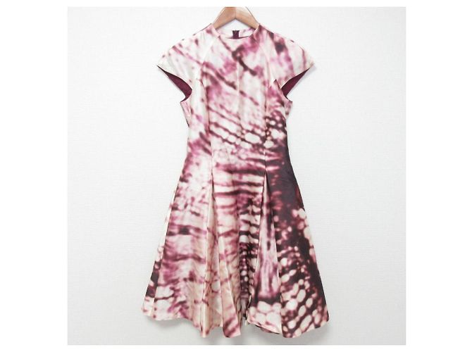 Autre Marque Vestido de seda e algodão ADEAM Roxo