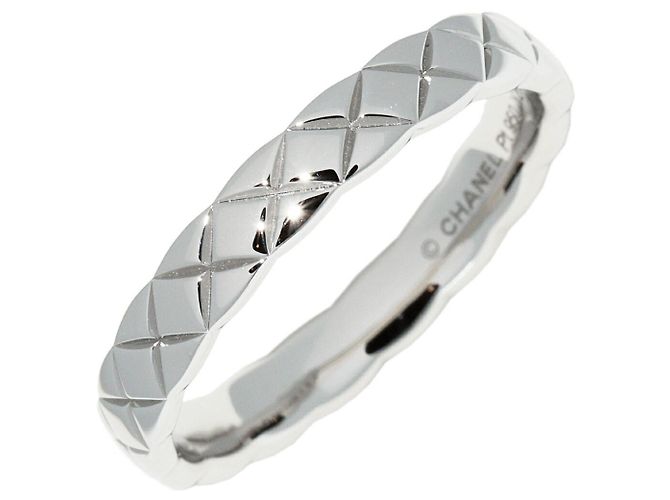 Anillo Chanel Coco Crush Pt950 Tamaño 17 Plata