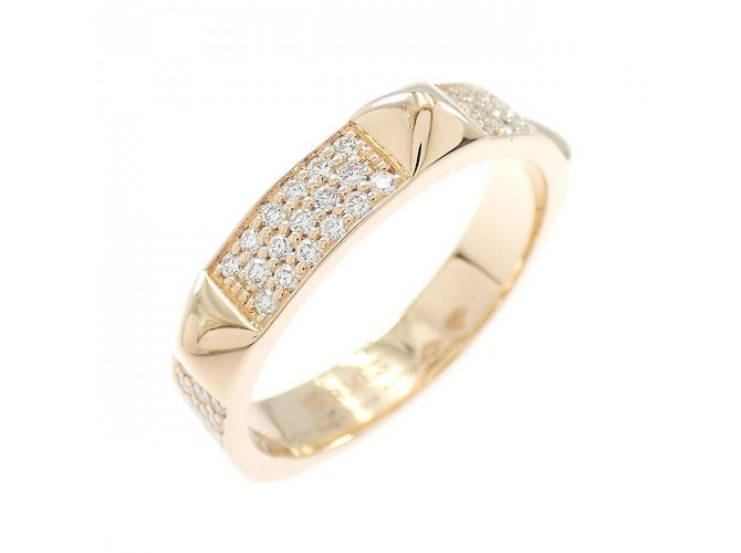 Ring Anello Clou de H Hermès D'oro 