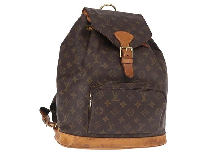 LOUIS VUITTON Mochila Monogram Montsouris GM M51135 LV Auth 155672 Monograma