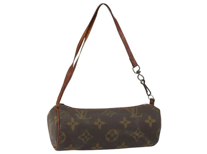LOUIS VUITTON Monogram Papillon Pouch LV Auth BA8772