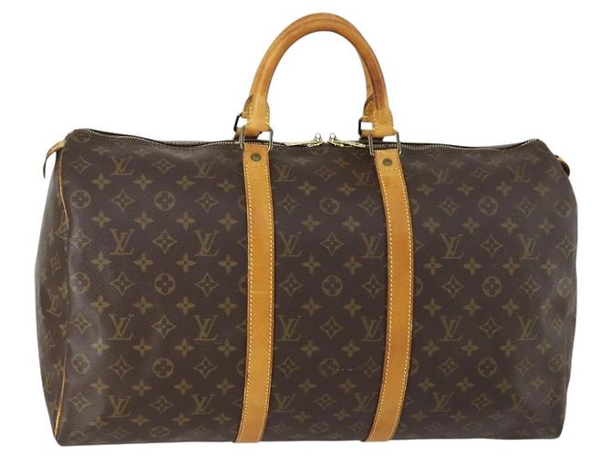 LOUIS VUITTON Bolsa Boston Monogram Keepall 50 M41426 LV Auth ep12311 Monograma
