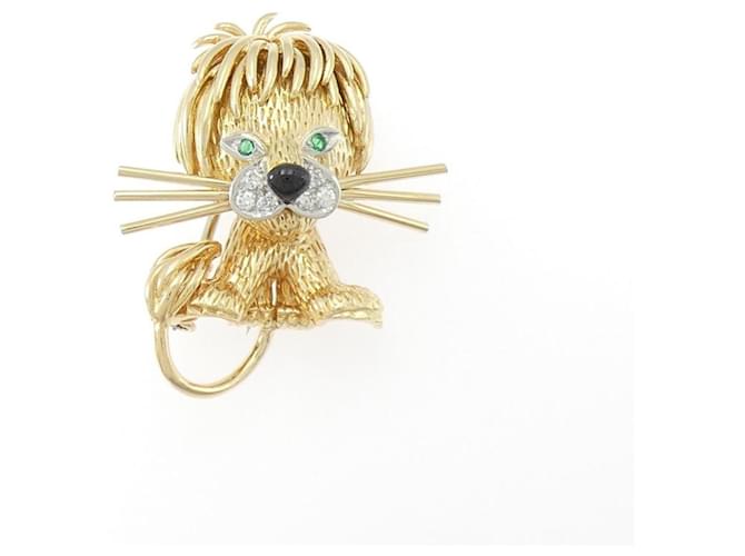 Van Cleef & Arpels Colored Stone Brooch Golden 